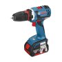 Аккумуляторная дрель-шуруповерт BOSCH GSR 18 V-EC FC2 L-BOXX + насадки (06019E1100)