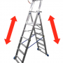 Лестница телескопическая Krause Stabilo 6-8 (127624)
