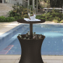 Стол-холодильник Keter Plastic Cool Bar Rattan (коричневый) 230902