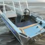Алюминиевая лодка Wyatboat-390 У с консолями