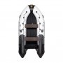 Надувная лодка Ривьера 3600 НДНД Гидролыжа комби светло-серый/черный