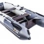Надувная лодка Аква 3200 Слань-книжка киль светло-серый/графит