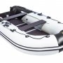 Надувная лодка Ривьера Компакт 3400 СК комби светло-серый/черный