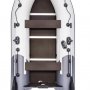 Надувная лодка Ривьера Компакт 3400 СК комби светло-серый/графит