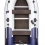 Надувная лодка Ривьера Компакт 3400 СК комби светло-серый/синий