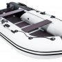 Надувная лодка Ривьера Компакт 3600 СК комби светло-серый/черный