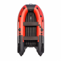 Надувная лодка Ривьера Компакт 2900 НДНД Комби красный/черный