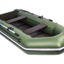 Надувная лодка Аква 2800 Слань-книжка киль зеленый