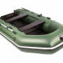 Надувная лодка Аква 2900 Слань-книжка киль зеленый