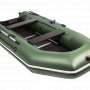 Надувная лодка Аква 3200 Слань-книжка зеленый