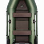 Надувная лодка Аква 2900 Слань-книжка киль зелено/черный