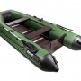 Надувная лодка Аква 3200 Слань-книжка зеленый/черный