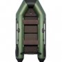 Надувная лодка Аква 2800 Слань-книжка киль зелено/черный
