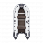 Надувная лодка Ривьера Компакт 3200 СК касатка светло-серый/черный