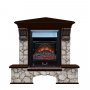 Каминокомплект Glenrich Бостон К Majestic Black угловой