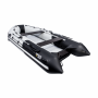 Надувная лодка Ривьера 3800 Килевое НД комби светло-серый/черный