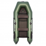 Надувная лодка Аква 3200 Слань-книжка киль зелено/черный