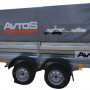 Прицеп Avtos А40Р2В (4000х1500х300, R13, ресс. AL-KO, тент 1200мм Аэро 2ос)