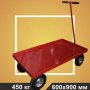 Тележка платформенная Rusklad ТПО 2 (600х900х50 мм) колёса литые d250 мм