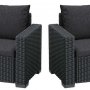 Комплект садовой мебели Keter California 2 Chairs 231561 (графит)