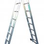 Лестница двухсекционная TOR 1013317 алюминиевая шарнирная 2х8