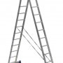 Лестница двухсекционная TOR 1013301 алюминиевая 2х13