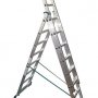 Лестница трехсекционная TOR 1013305 алюминиевая 3х8