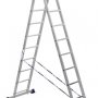 Лестница двухсекционная TOR 1013298 алюминиевая 2х10