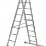 Лестница двухсекционная TOR 1013297 алюминиевая 2х9
