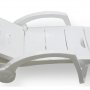 Шезлонг складной СтандартПластикГрупп 150-0008 (белый)
