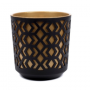 Кашпо Lamela Donica AZTEK 250 (черный-золотистый)
