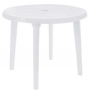 Стол пластиковый круглый Беларусь (белый)