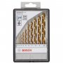 Набор сверл по металлу Bosch Robust Line HSS-TIN 10шт 1-10мм (2607010536)