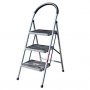 Cтремянка стальная Алюмет 3 ступени MCH203 (широкие, прорезиненные)