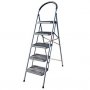 Cтремянка стальная Алюмет 5 ступени MCH205 (широкие, прорезиненные)
