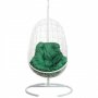 Кресло подвесное BiGarden Easy White (зеленая подушка)