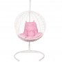 Кресло подвесное BiGarden Kokos White (розовая подушка)