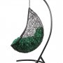 Кресло подвесное BiGarden Easy Black (зеленая подушка)
