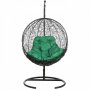 Кресло подвесное BiGarden Kokos Black (зеленая подушка)