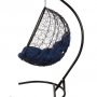 Кресло подвесное BiGarden Kokos Black (синяя подушка)
