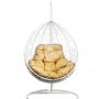 Кресло подвесное BiGarden Tropica White (бежевая подушка)
