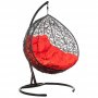 Кресло подвесное BiGarden Gemini Black (красная подушка)