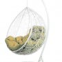 Кресло подвесное BiGarden Tropica White (бежевая подушка)