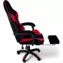 Массажное кресло Calviano 1583 (черно-красный велюр)