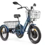 Электровелосипед Green City E Alfa Trike темно-синий