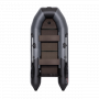 Надувная лодка Таймень NX 2850 слань-книжка киль графит/черный
