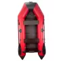 Надувная лодка Аква 2800 Слань-книжка киль красный/черный
