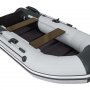 Надувная лодка Таймень NX 2850 слань-книжка киль светло-серый/черный