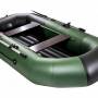 Надувная лодк Таймень N 270 НД комби зеленый-черный