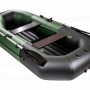 Надувная лодк Таймень N 270 НД комби зеленый-черный